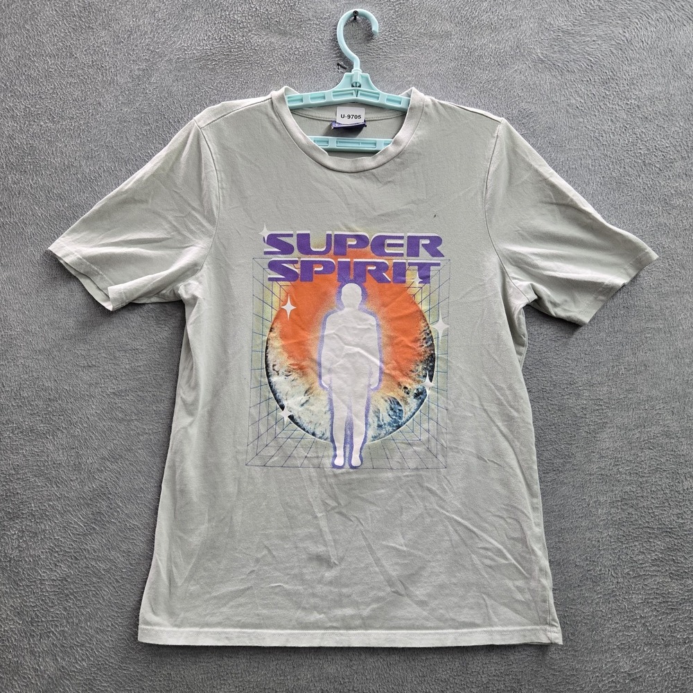Coney Island Picnic Men Shirt M Gray‎ Graphic Print Cosmic Handprint Tee